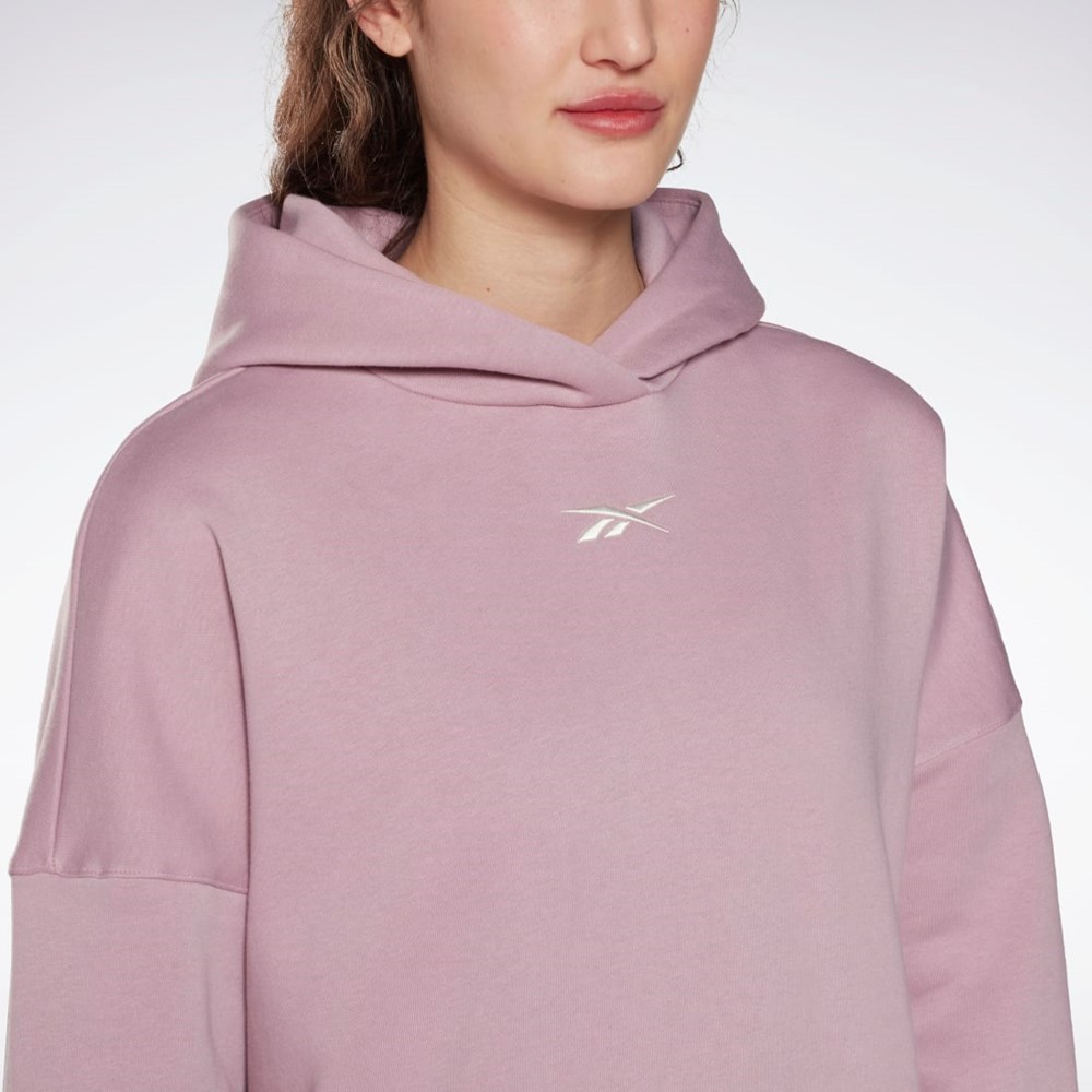 Reebok Studio Recycled Oversize Hoodie Infused Lilac | JDWLAZ-497