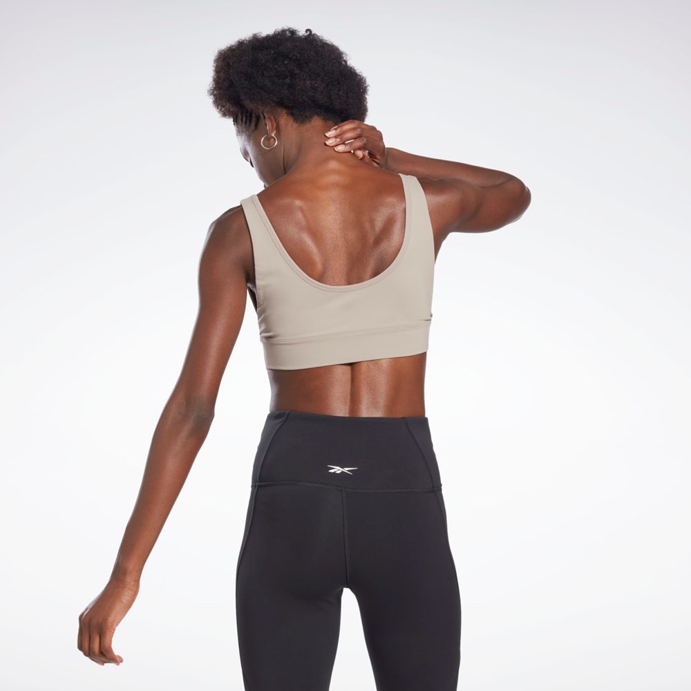 Reebok Studio Reebok Stripped Minimalist Bra Grå | CYASUH-503