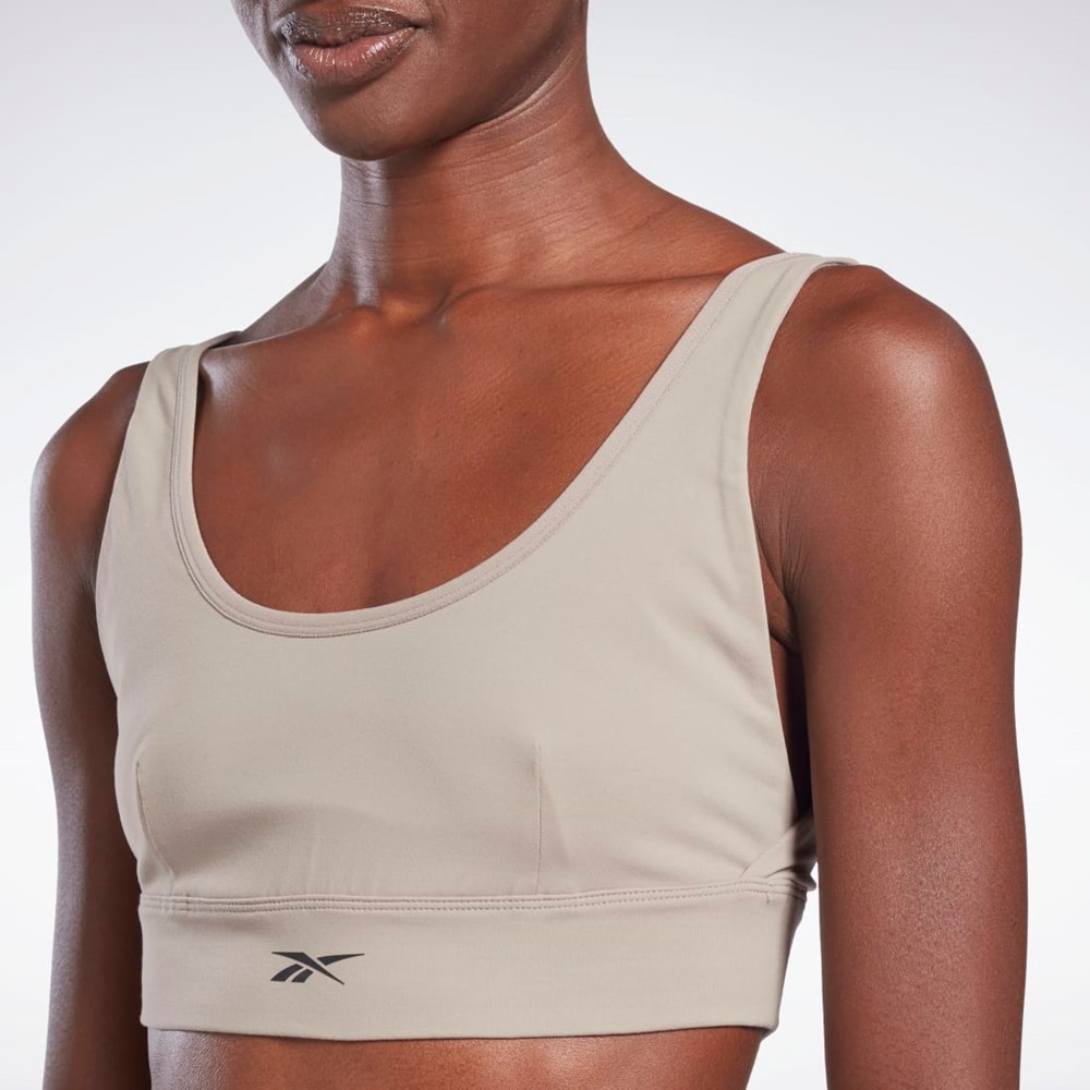 Reebok Studio Reebok Stripped Minimalist Bra Grå | CYASUH-503