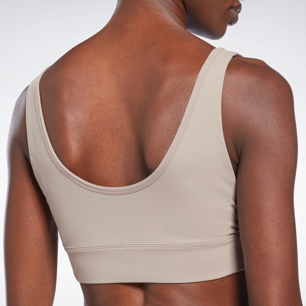 Reebok Studio Reebok Stripped Minimalist Bra Grå | CYASUH-503