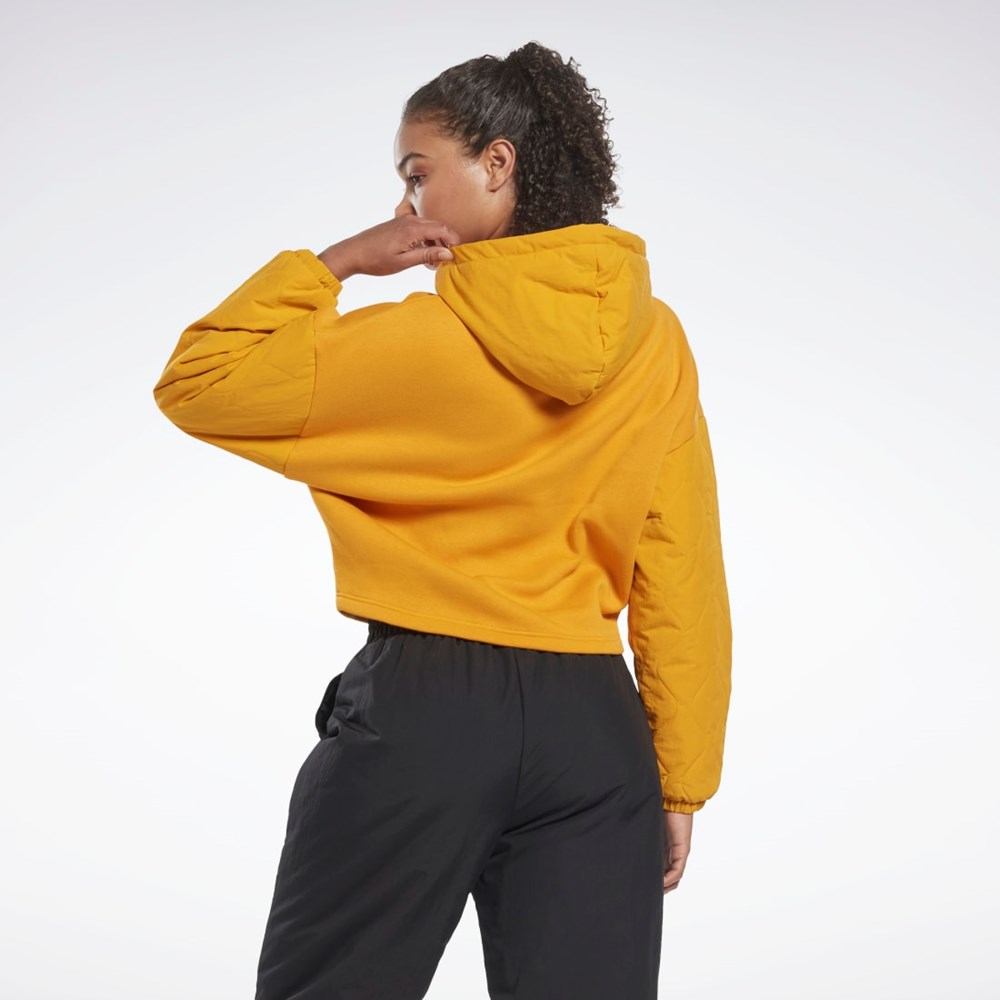 Reebok THERMOWARM+GRAPHENE Hoodie Bright Ochre | OFHPME-509