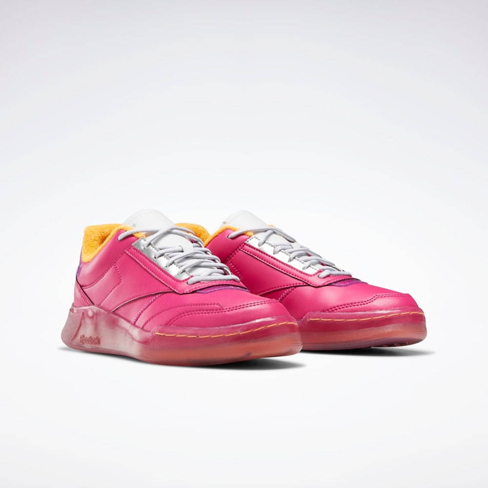 Reebok THE JETSONS Club C Legacy Shoes Rosa Hvite | XJWIZY-892