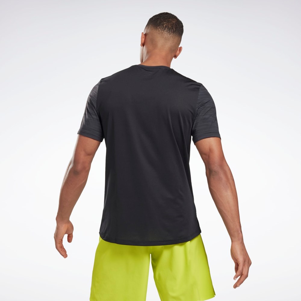 Reebok Tech Stil Activchill Move T-Shirt Svarte | DAGWNH-675