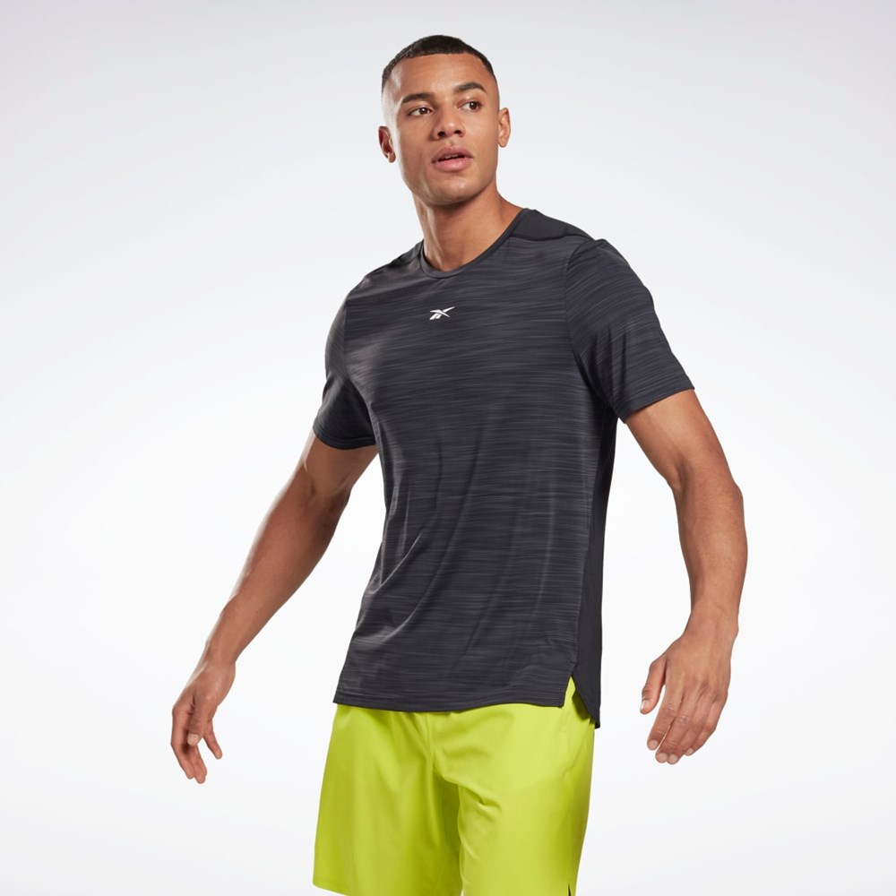 Reebok Tech Stil Activchill Move T-Shirt Svarte | DAGWNH-675