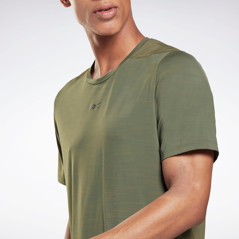 Reebok Tech Stil Activchill Move T-Shirt Grønn | PTHRWB-134