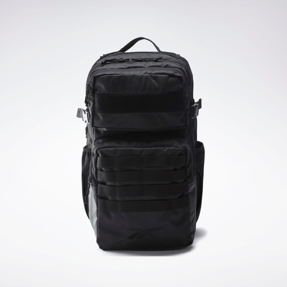 Reebok Trenings Day Backpack Svarte Svarte Svarte | JQBRXU-049