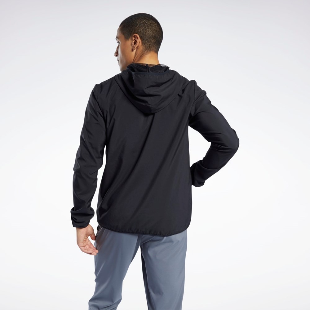 Reebok Trenings Essentials Jacket Svarte | VRICYJ-926