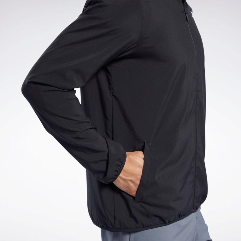 Reebok Trenings Essentials Jacket Svarte | VRICYJ-926