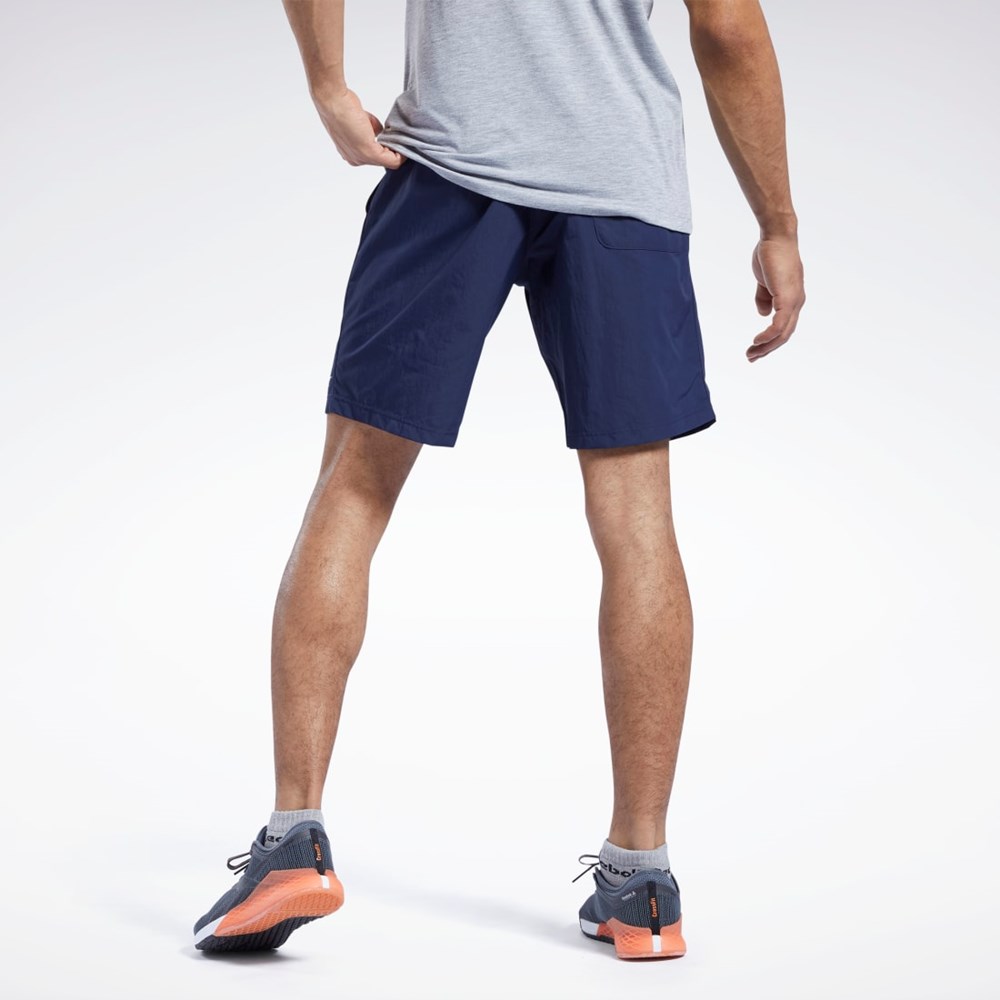 Reebok Trenings Essentials Utility Shorts Marineblå | CUKTGZ-160