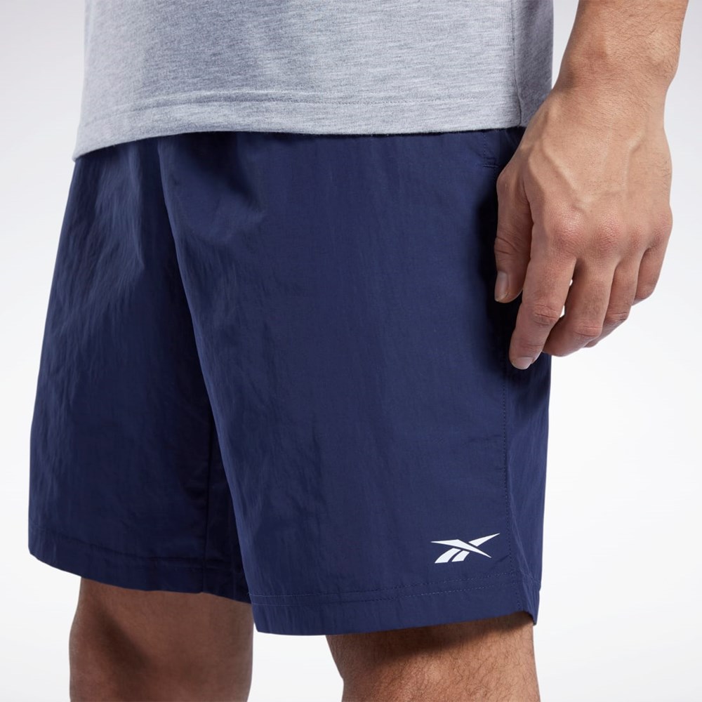 Reebok Trenings Essentials Utility Shorts Marineblå | CUKTGZ-160