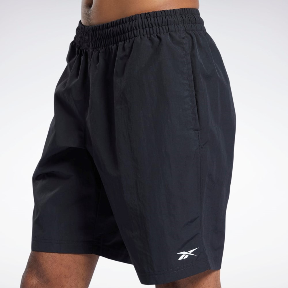 Reebok Trenings Essentials Utility Shorts Svarte | FVJAOG-462