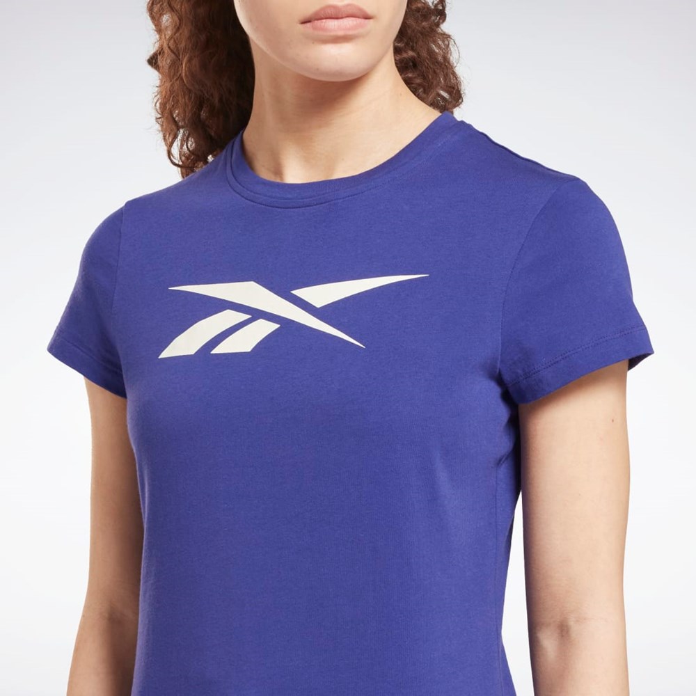 Reebok Trenings Essentials Vector Grafiske Tee Lilla | COBAQF-186