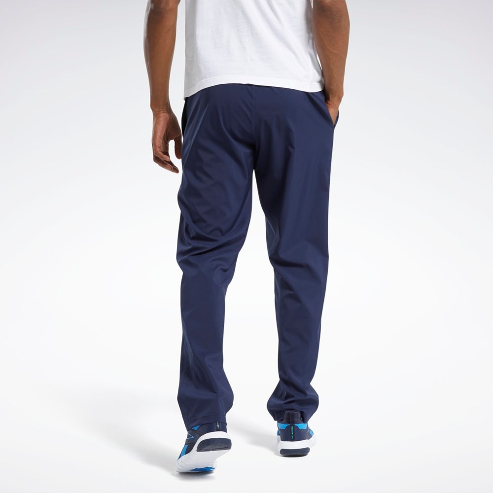 Reebok Trenings Essentials Woven Unlined Pants Marineblå | RVFOID-362