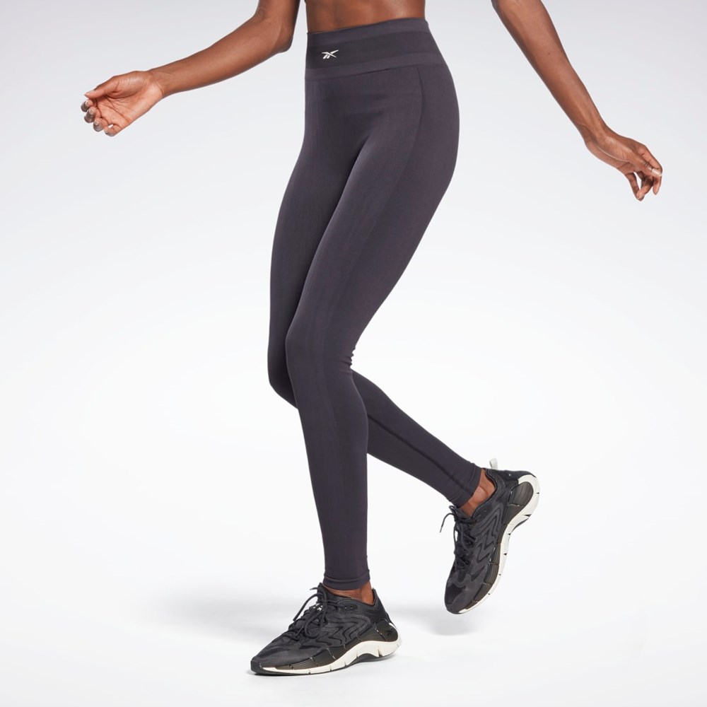 Reebok United By Fitness Myoknit Seamless Leggings Svarte | MUOFZT-267