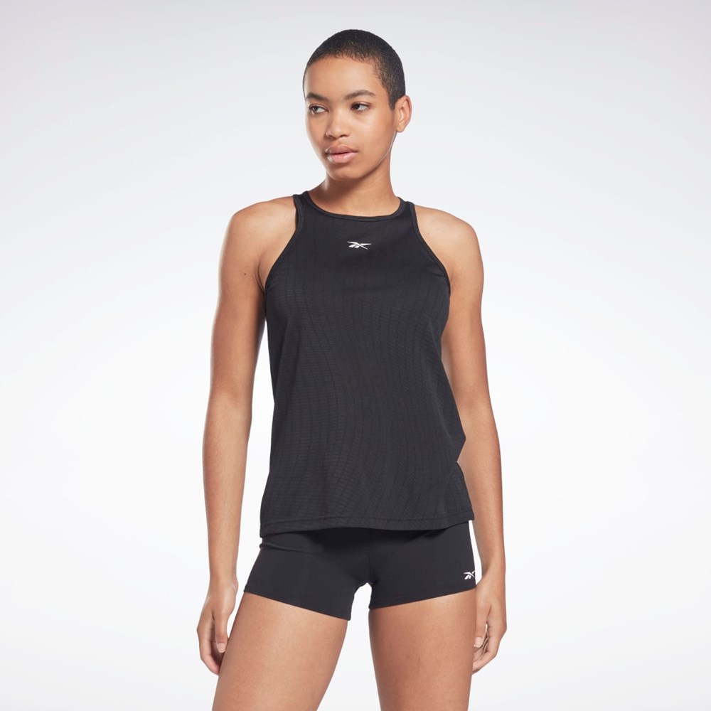 Reebok United By Fitness Perforated Tank Top Svarte | PZWLFD-253