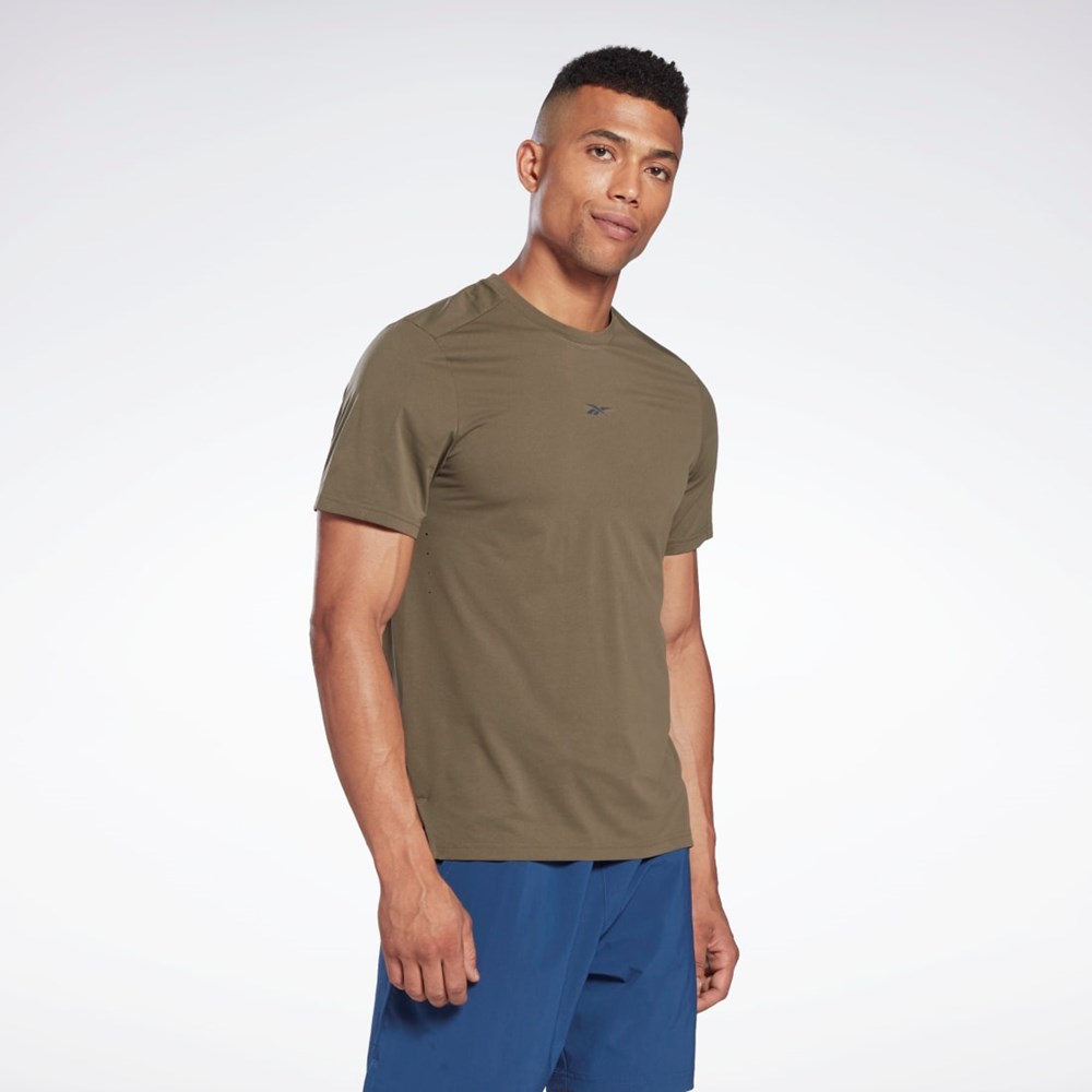 Reebok United by Fitness MoveSoft T-Shirt Grønn | CVYZDR-439