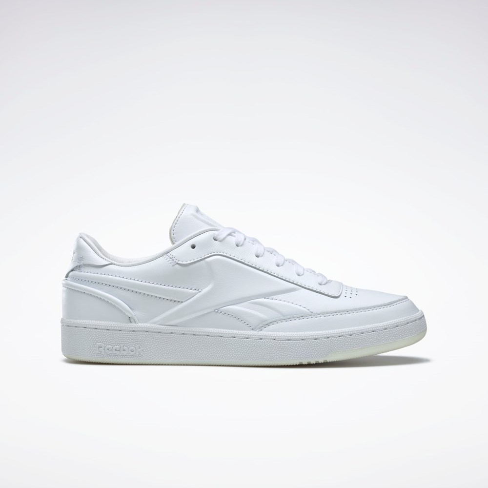 Reebok Victoria Beckham Club C Shoes Hvite Hvite Svarte | WQYKBS-408