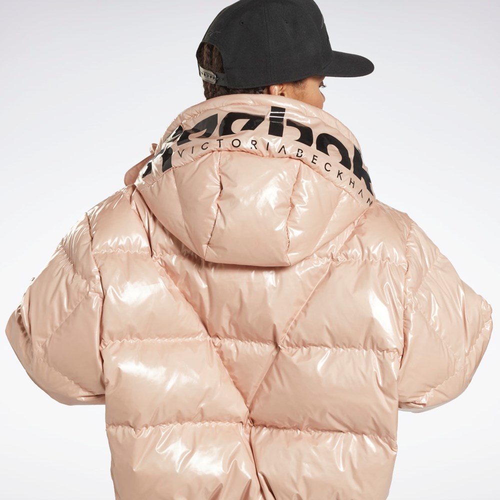 Reebok Victoria Beckham Puffer Jacket Soft Ecru | XNBQKT-174