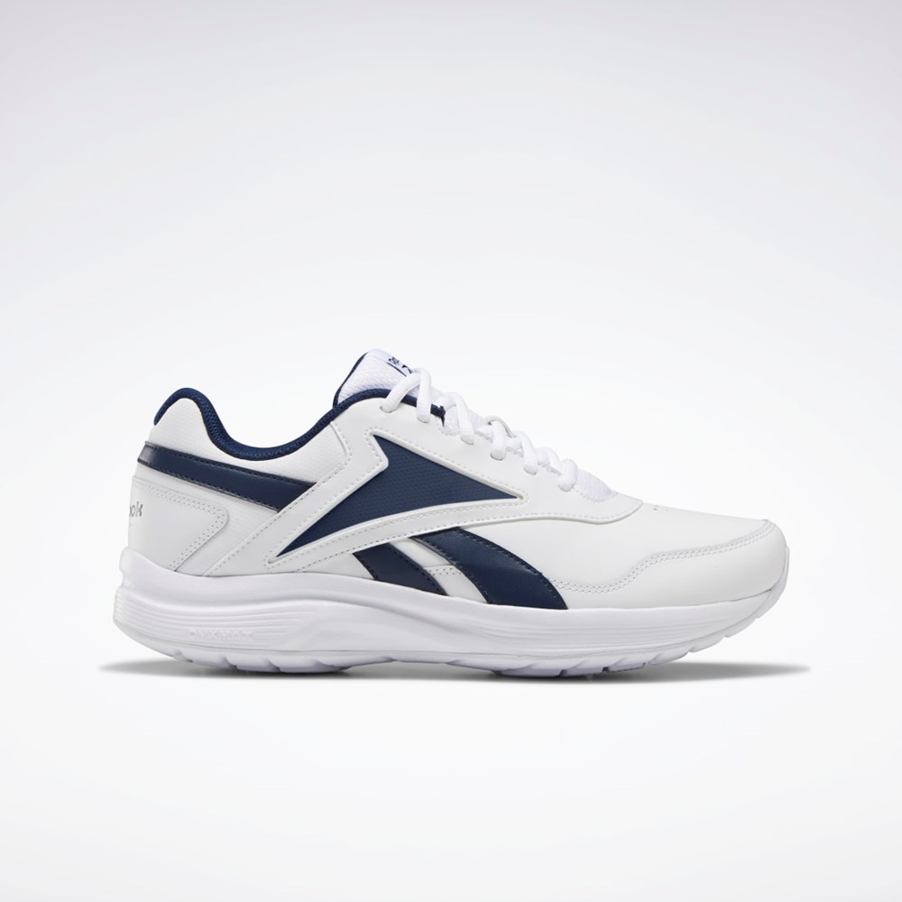 Reebok Walk Ultra 7 DMX MAX Extra-Brede Shoes Hvite Marineblå Kongeblå | CFZLRG-927