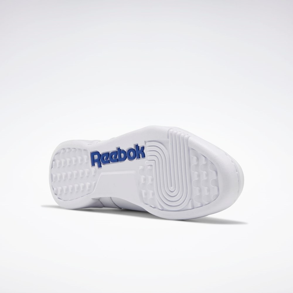 Reebok Workout Plus Shoes Hvite Kongeblå | FVQIRM-249