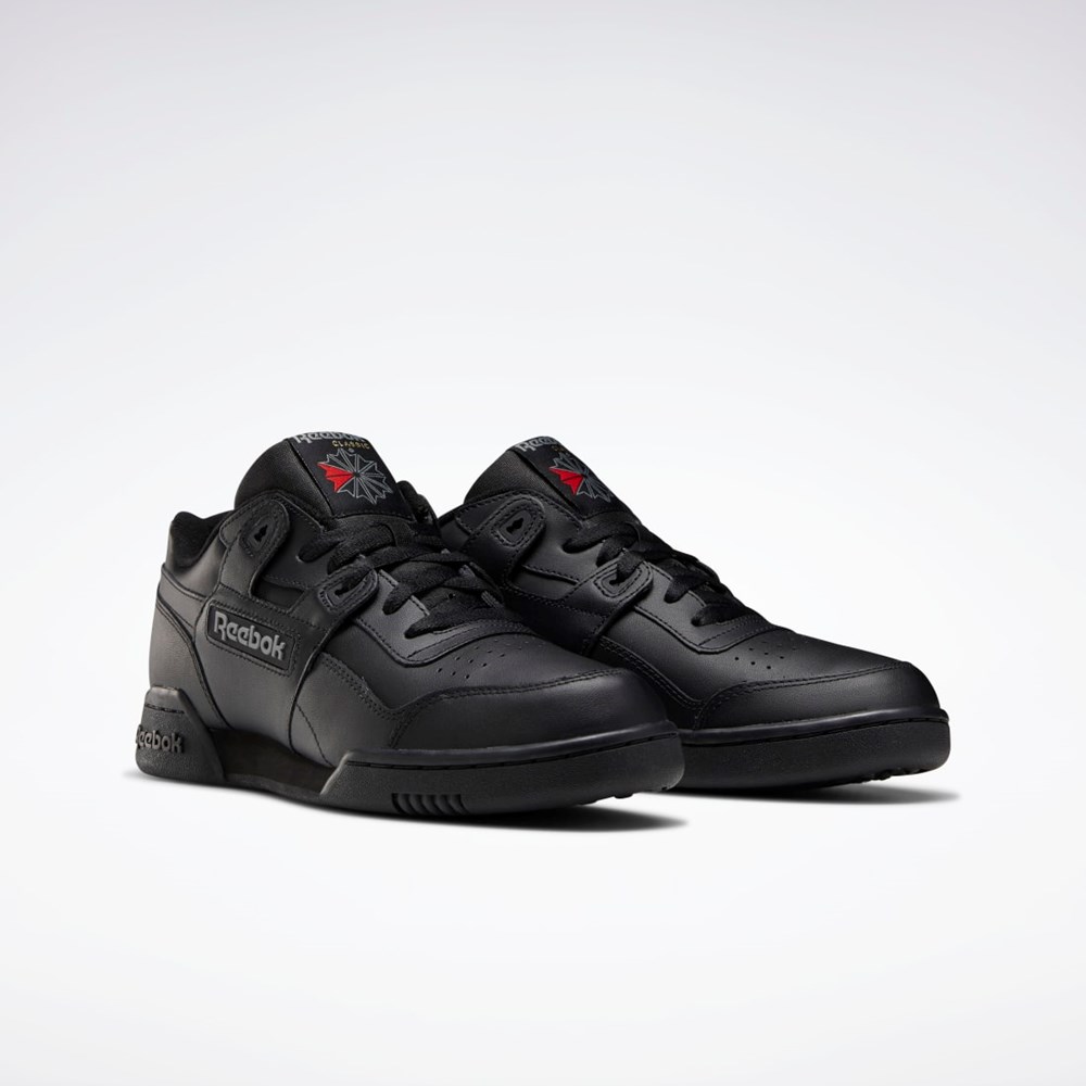 Reebok Workout Plus Shoes Svarte | STHBVA-216