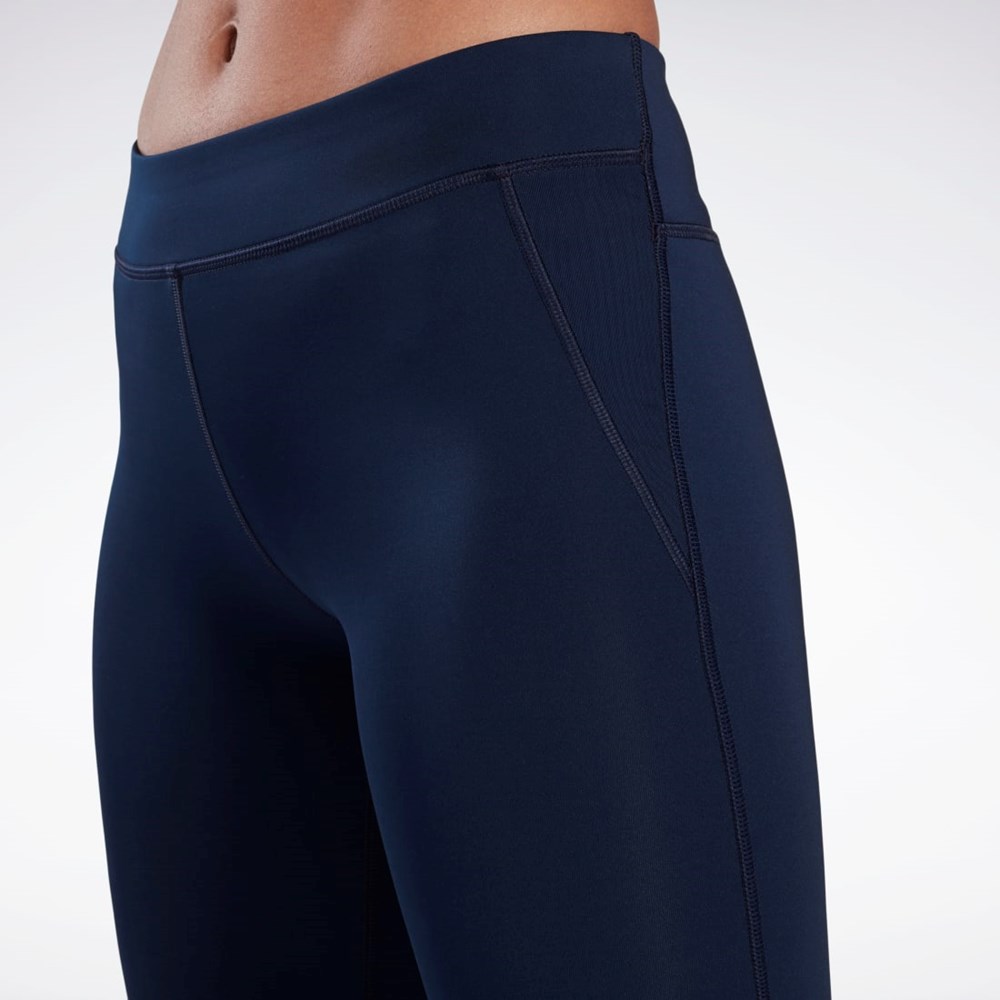 Reebok Workout Ready Capri Leggings Marineblå | HOWKIN-653