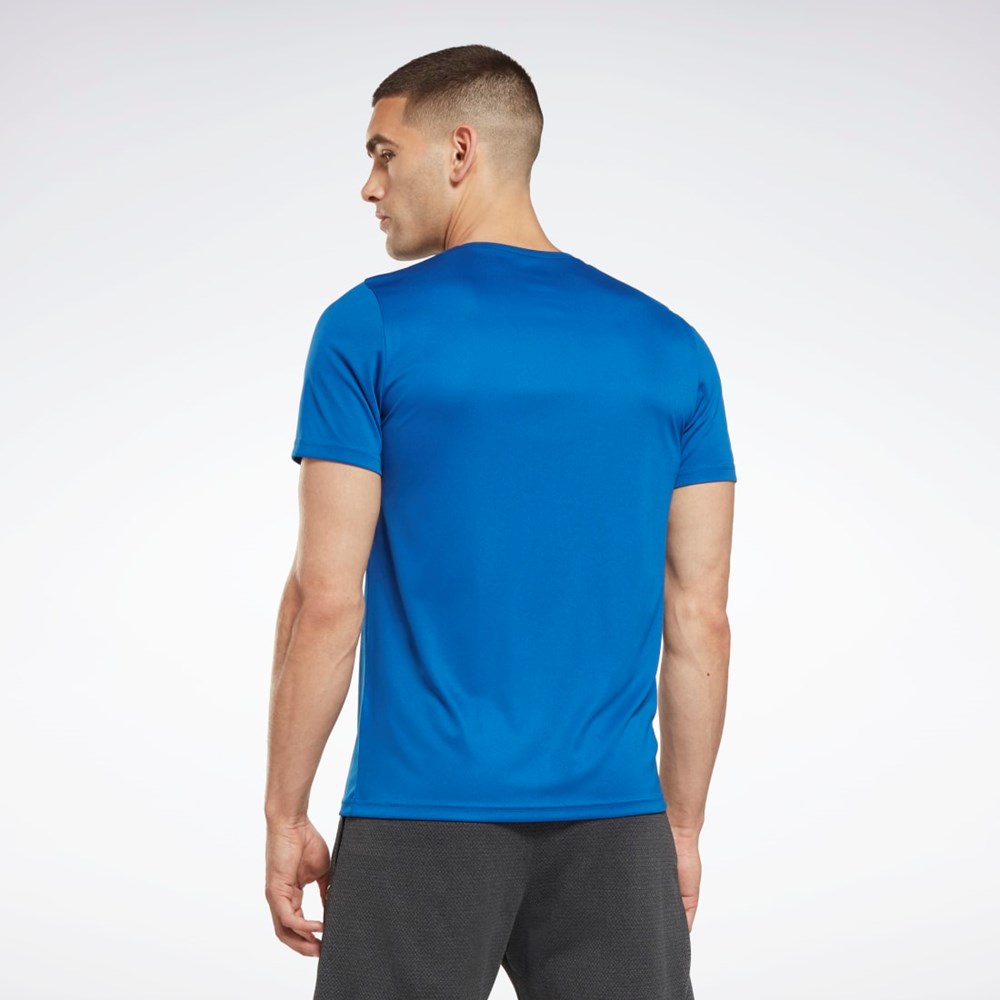 Reebok Workout Ready Grafiske T-Shirt Blå | MVSRYE-780