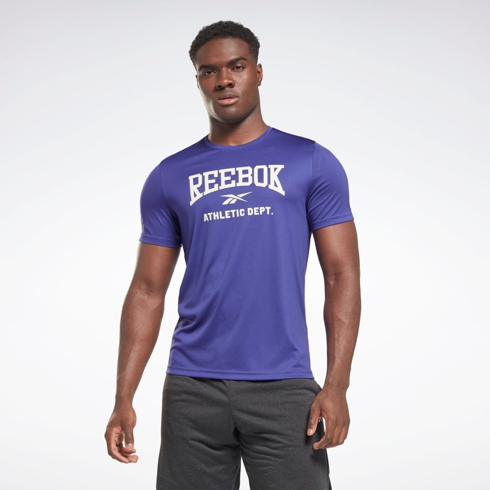 Reebok Workout Ready Grafiske T-Shirt Lilla | BOQSJY-189