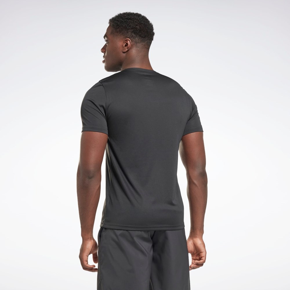 Reebok Workout Ready Grafiske T-Shirt Svarte | HEATCR-823