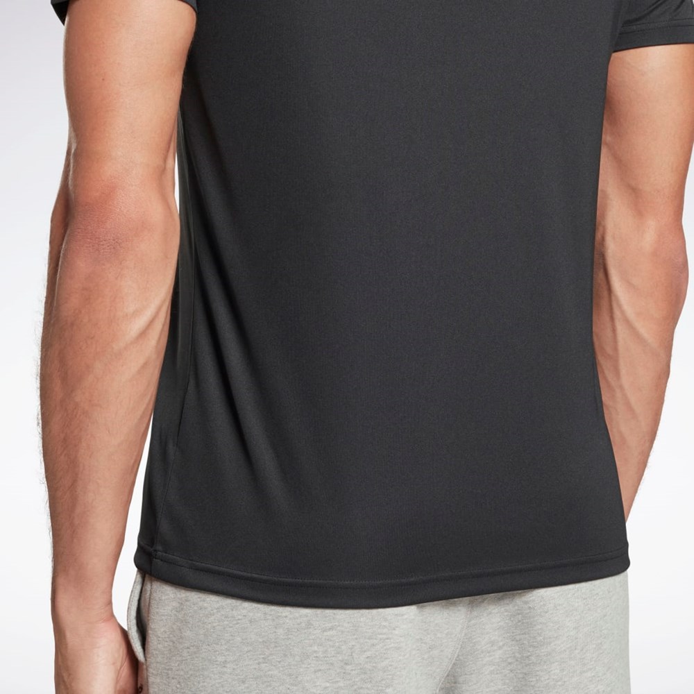 Reebok Workout Ready Grafiske T-Shirt Svarte | RDVBEP-630