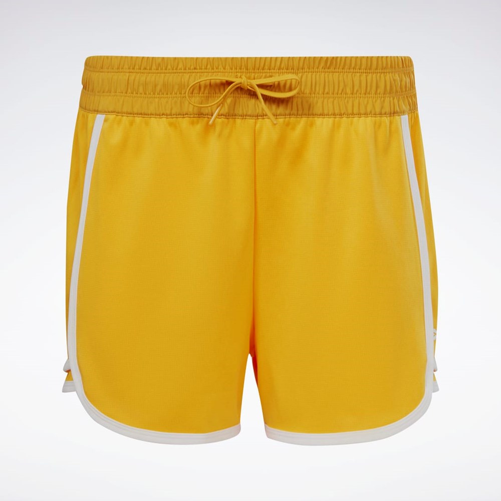 Reebok Workout Ready High-Rise Shorts Bright Ochre | AGRQVU-328