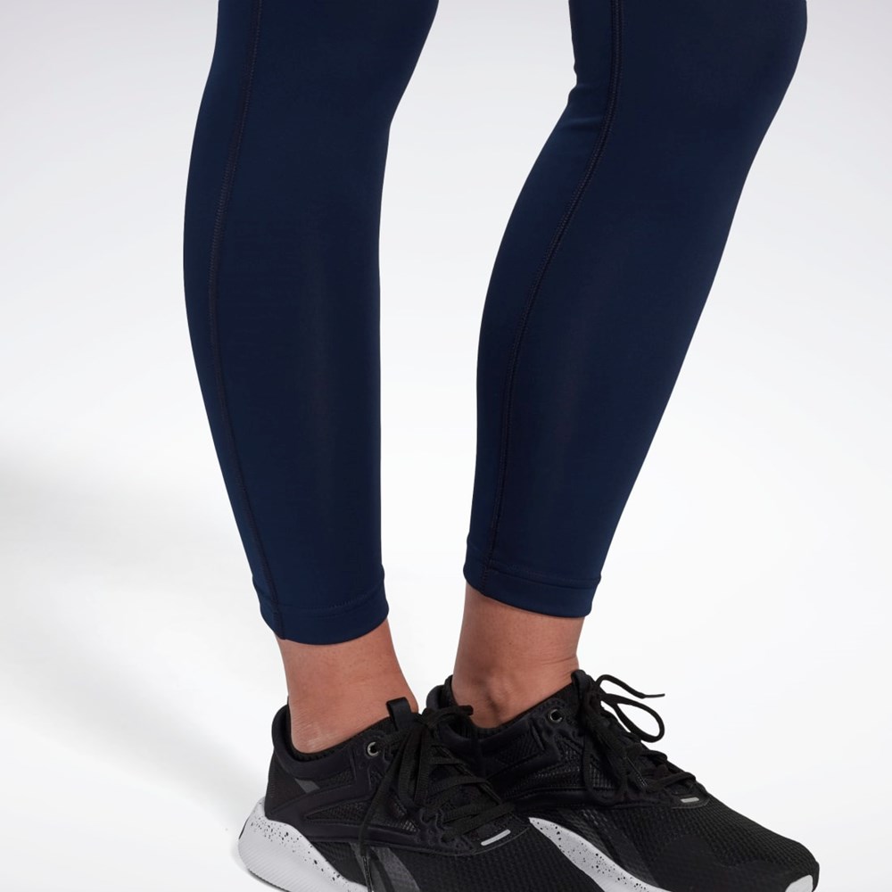 Reebok Workout Ready Leggings Marineblå | JSVFLK-563