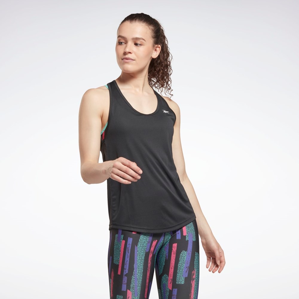 Reebok Workout Ready Mesh Back Tank Top Svarte | ZRYLXJ-492