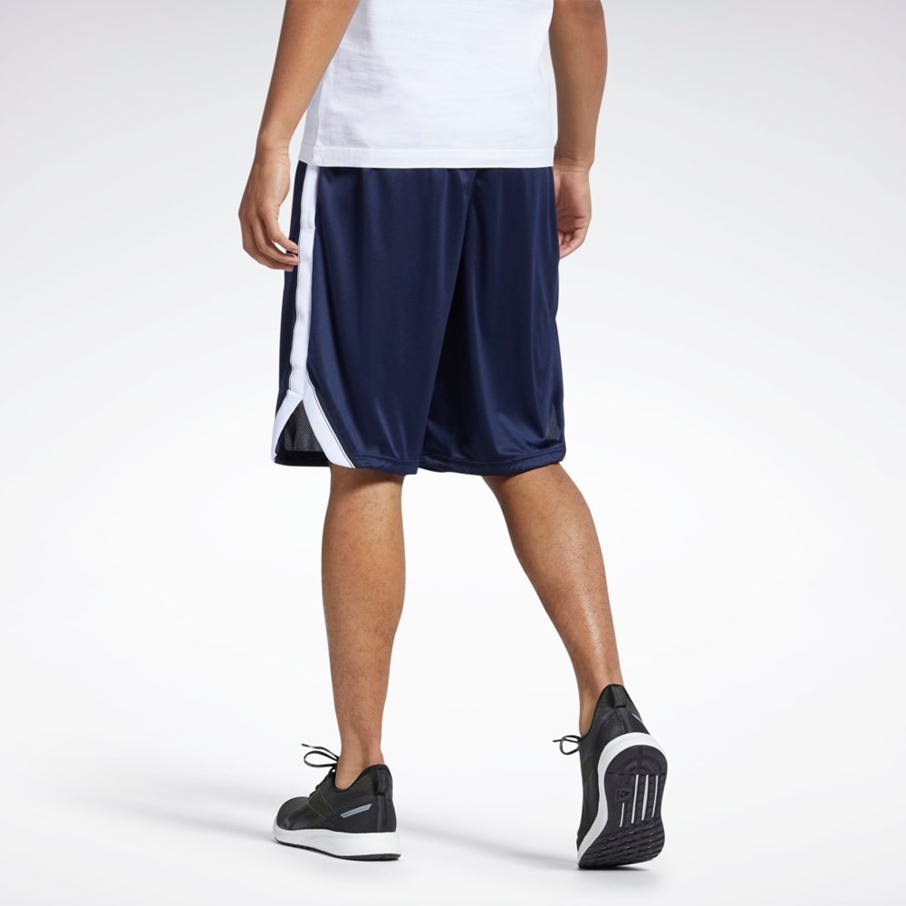 Reebok Workout Ready Mesh Shorts Marineblå | VJLXFS-140