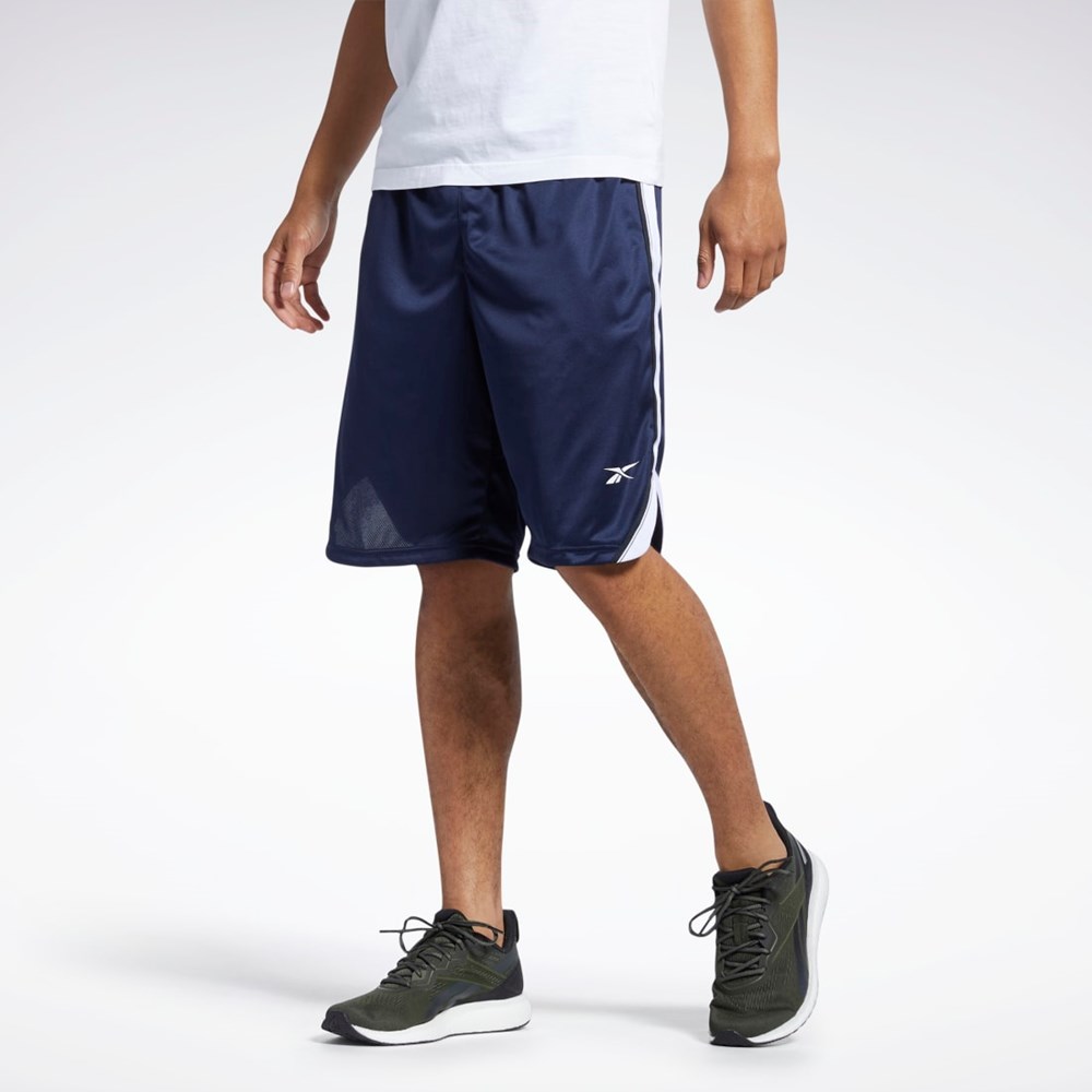 Reebok Workout Ready Mesh Shorts Marineblå | VJLXFS-140