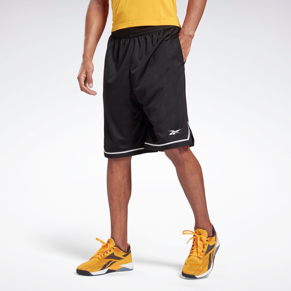 Reebok Workout Ready Mesh Shorts Svarte | WILOFZ-394