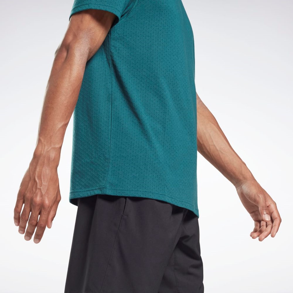 Reebok Workout Ready Mesh T-Shirt Midnight Pine | JQSKEX-847