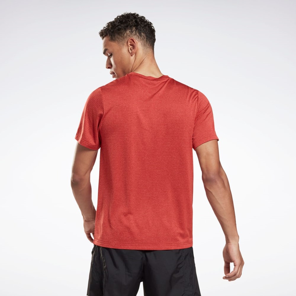 Reebok Workout Ready Mélange T-Shirt Rhodonite | DJXOIS-896