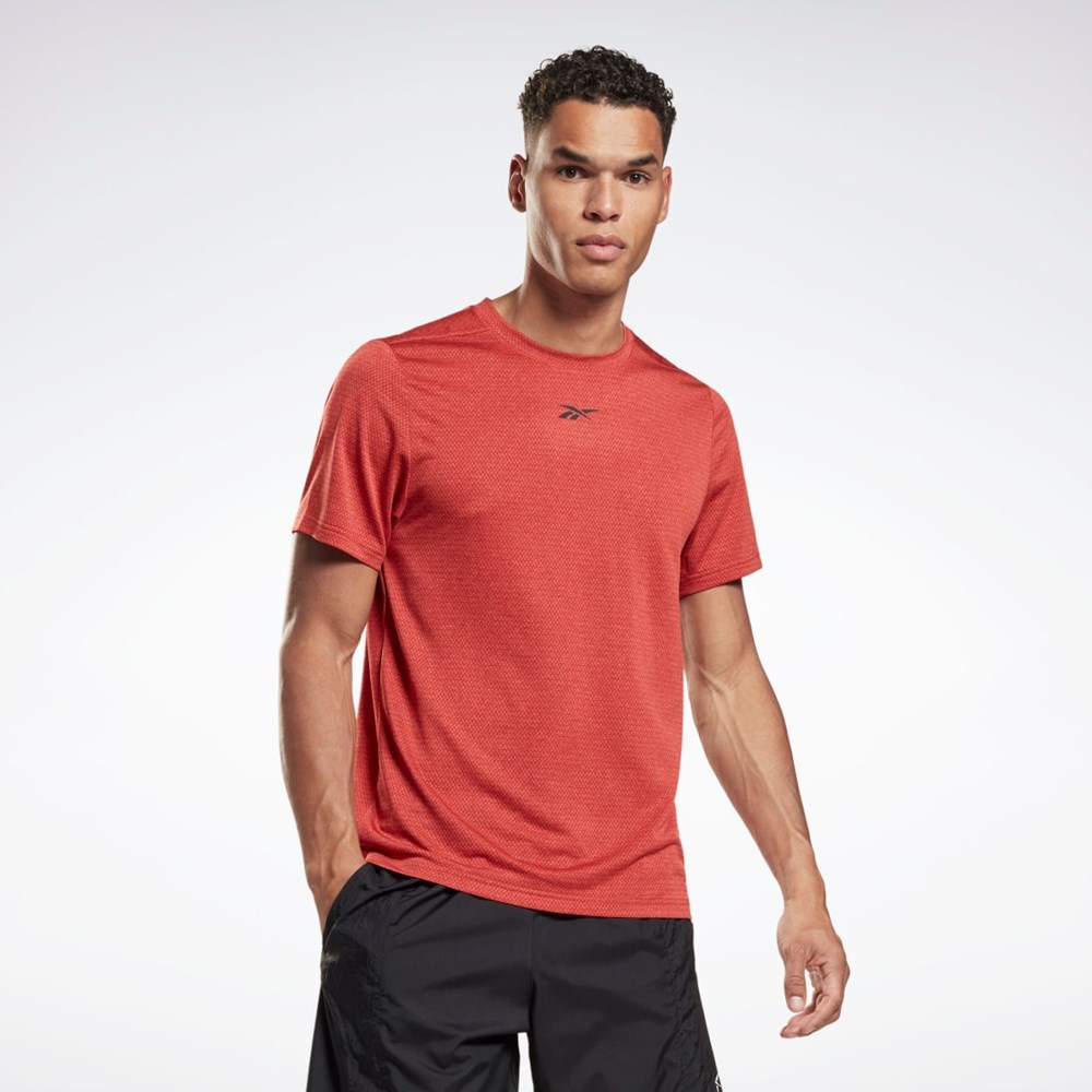 Reebok Workout Ready Mélange T-Shirt Rhodonite | DJXOIS-896