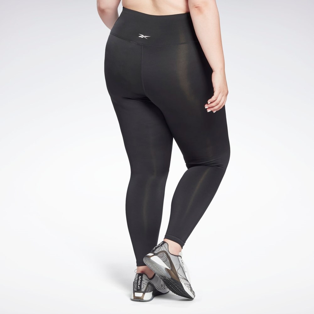 Reebok Workout Ready Pant Program High Rise Leggings (Plus Size) Svarte | WVKOHL-134