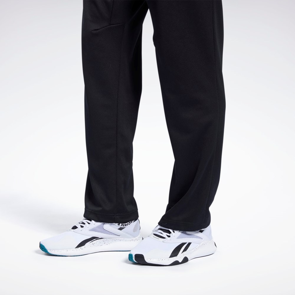 Reebok Workout Ready Pants Svarte | NIQJMK-871