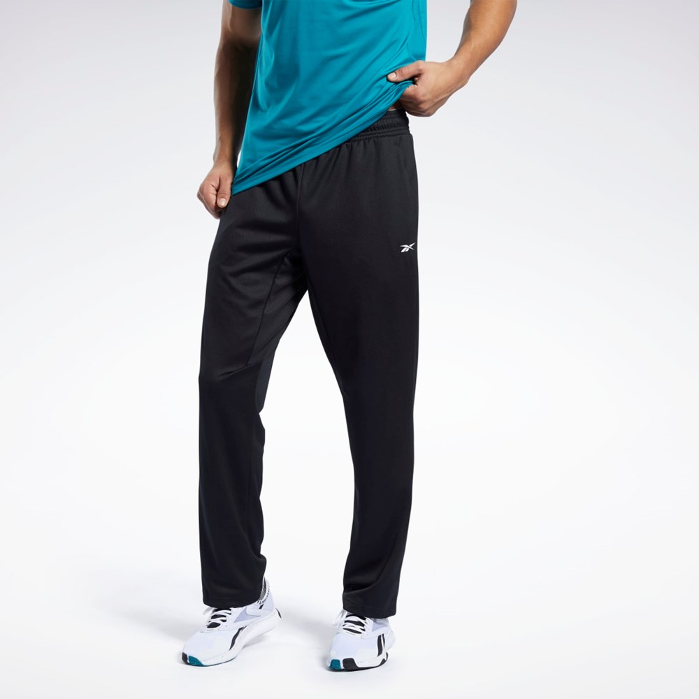 Reebok Workout Ready Pants Svarte | NIQJMK-871