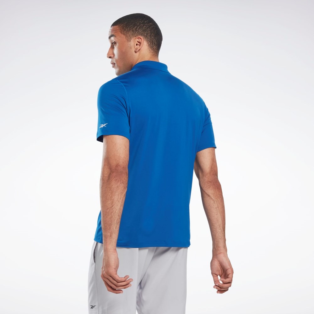 Reebok Workout Ready Polo Shirt Blå | ZJEQBL-671