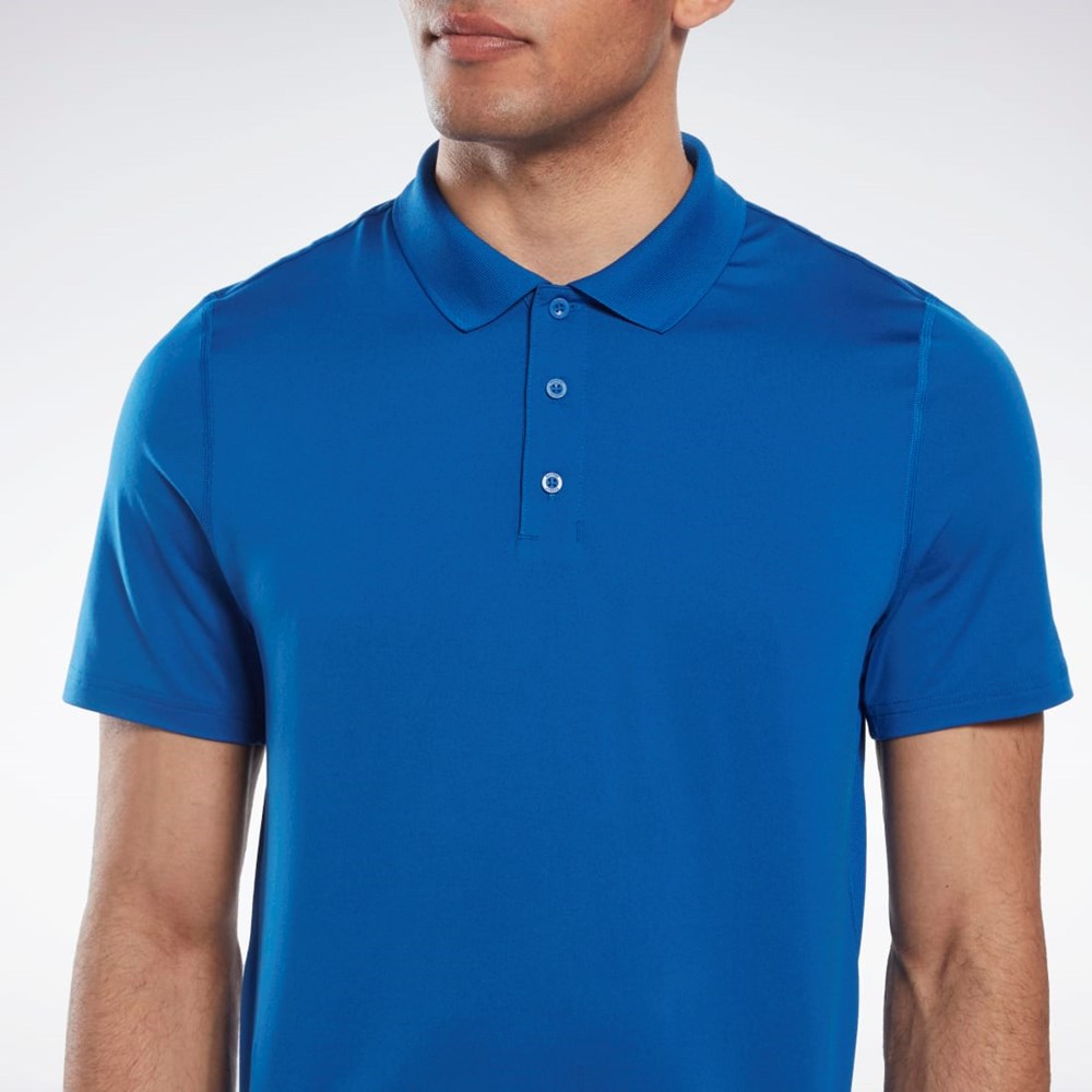 Reebok Workout Ready Polo Shirt Blå | ZJEQBL-671