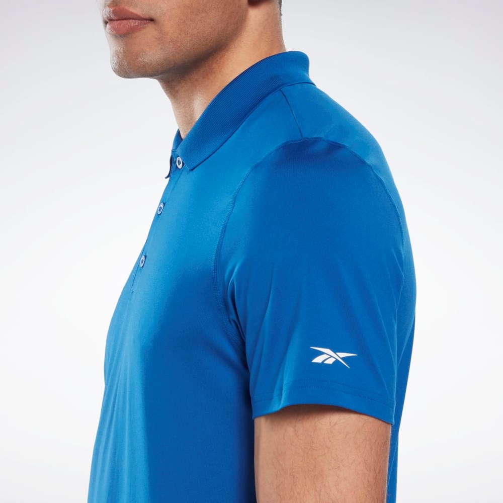 Reebok Workout Ready Polo Shirt Blå | ZJEQBL-671