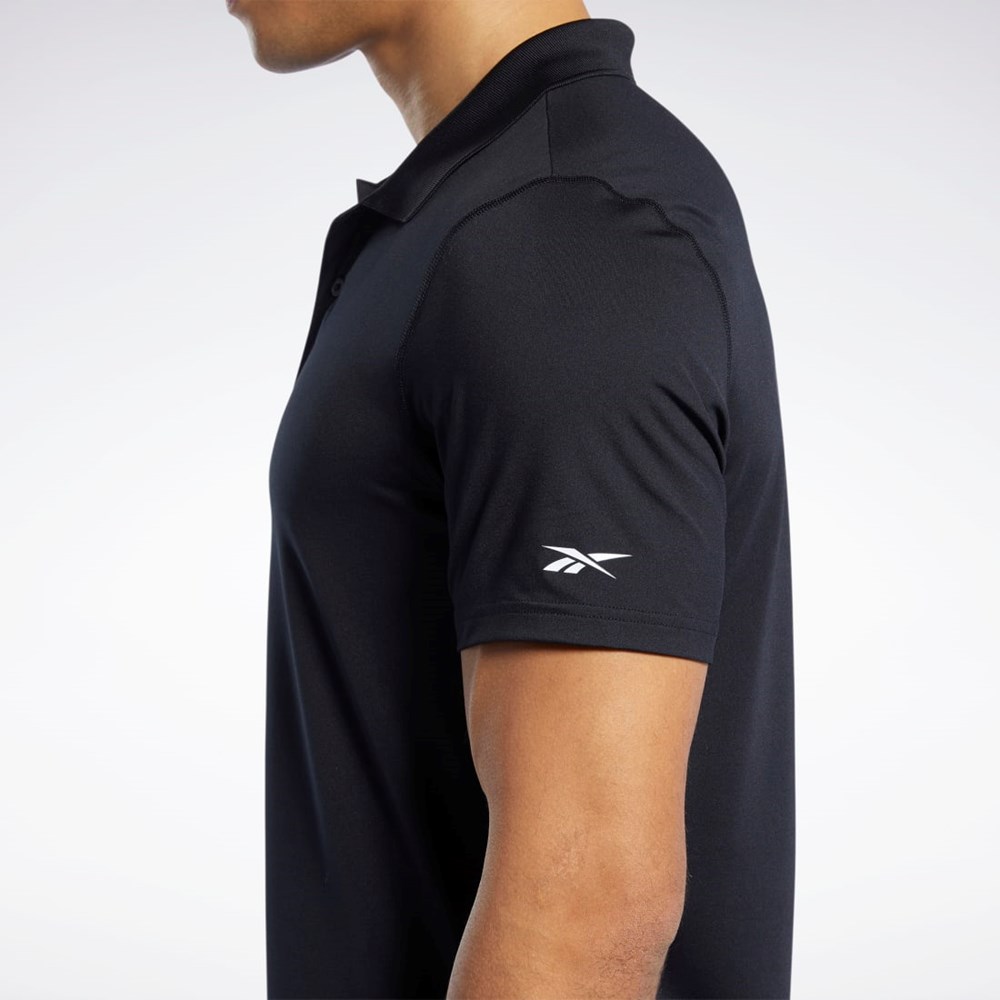 Reebok Workout Ready Polo Shirt Svarte | KOENSC-021