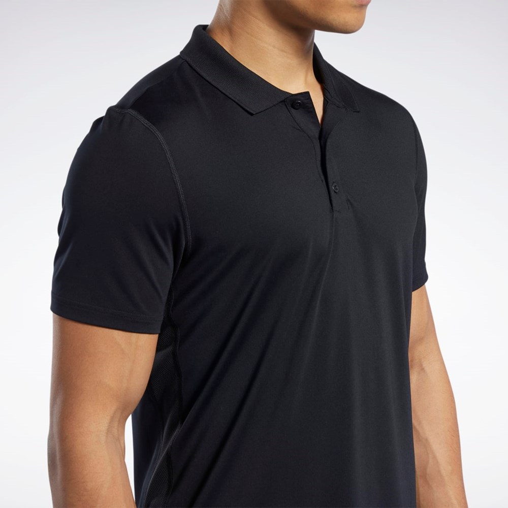 Reebok Workout Ready Polo Shirt Svarte | KOENSC-021