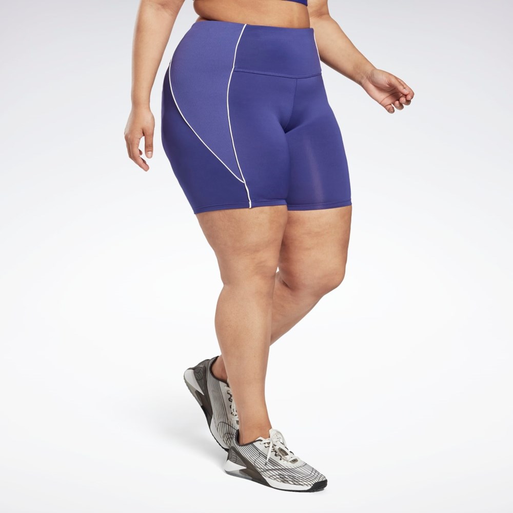 Reebok Workout Ready Poly Shorts (Plus Size) Lilla | EMFBNP-148