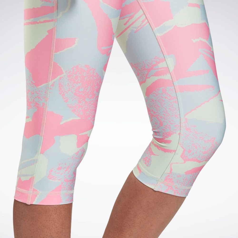 Reebok Workout Ready Printed Capri Lyse | LGJQWO-478