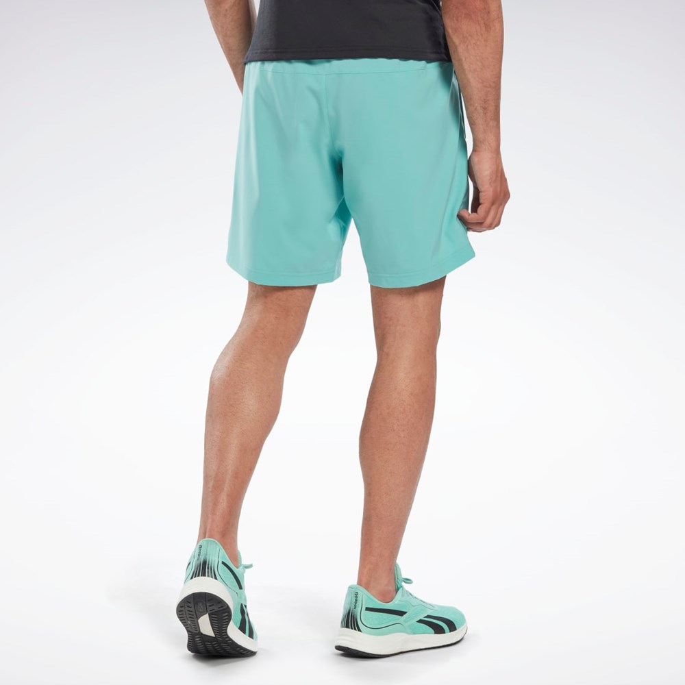 Reebok Workout Ready Shorts Semi Classic Teal | HRLBNZ-319